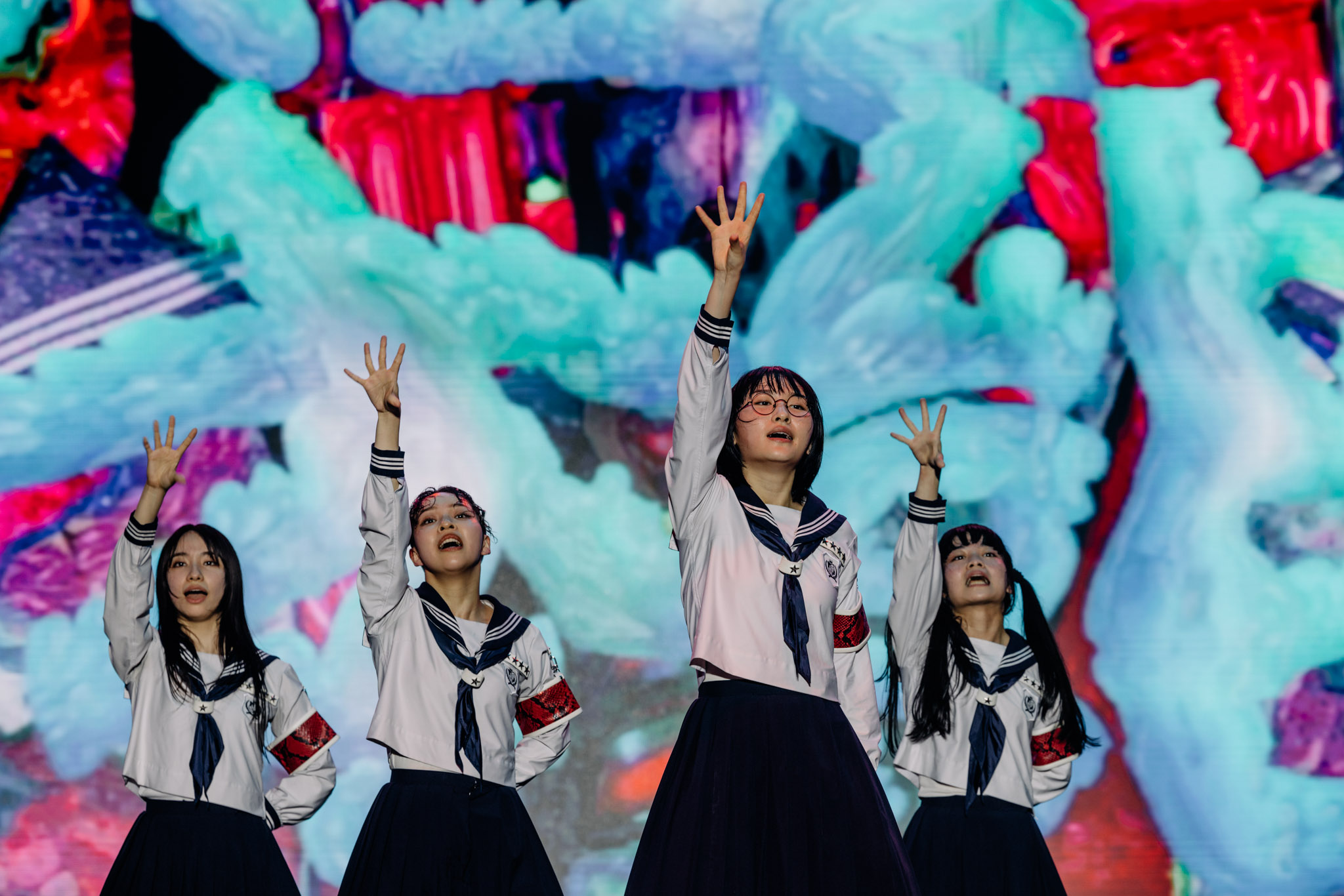 Atarashii Gakko! Performs at Head in the Clouds Festivals in Manila and